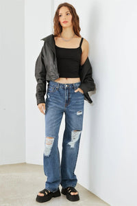 HAMMER  Distressed High Waist Jeans