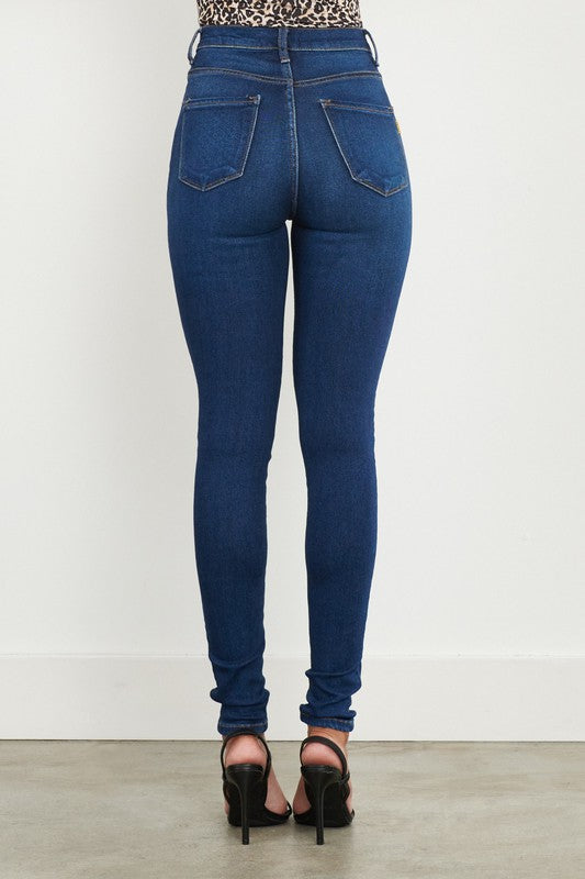 High Waisted Classic Skinny Jeans