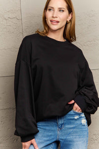 Round Neck Long Sleeve Sweatshirt