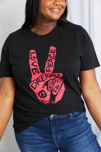 Love & Peace Graphic Tunic T-Shirt