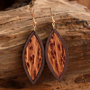Wooden Dangle Earrings