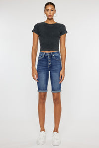 Cat's Whiskers Button Fly Denim Shorts