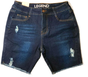 Premium "Legend" Mid-Rise Boyfriend Jean Shorts