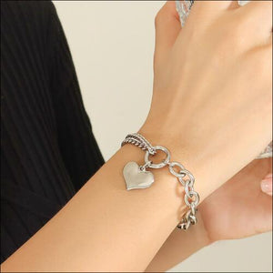 Heart Titanium Steel Bracelet