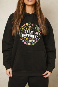 CREATE HAPPINESS Graphic Hoodie
