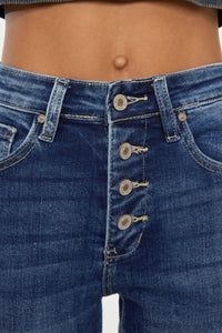 Cat's Whiskers Button Fly Denim Shorts