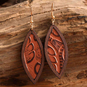 Wooden Dangle Earrings